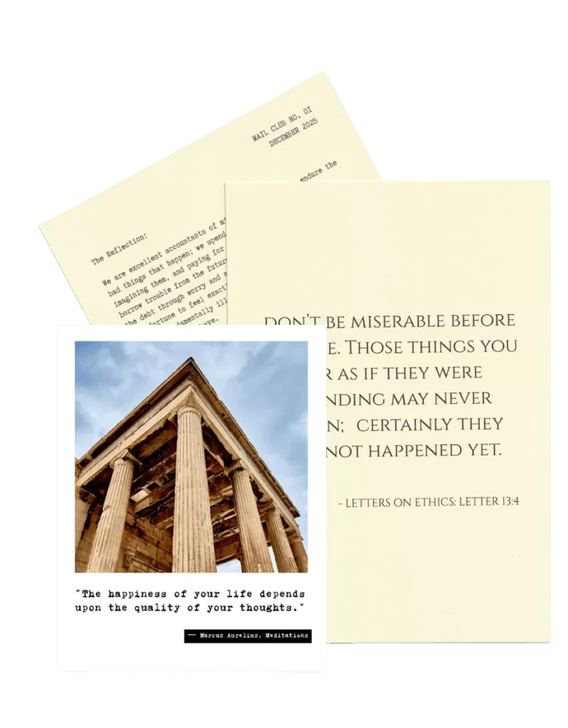 stoic mail club December Home